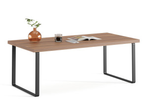 Деревянный прямоугольный журнальный столик