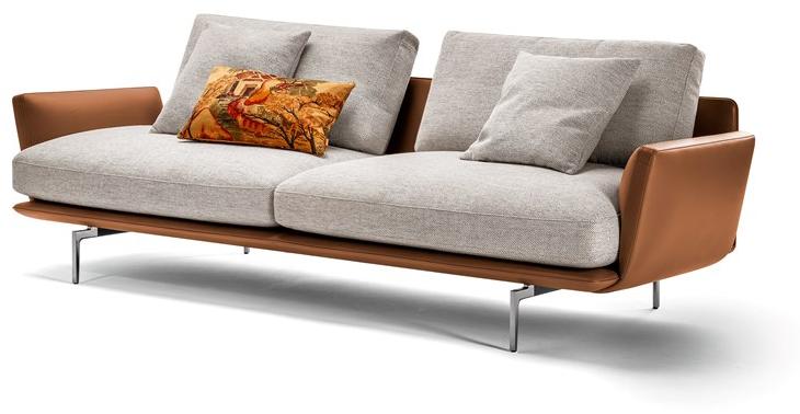 Poltrona Frau 2-х местный диван из ткани и кожи La collezione - divani e poltrone sun-id-1458156 - Вид №1