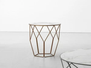 Bonaldo Высокий круглый керамический журнальный столик Arbor