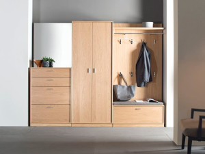 Шкаф от входа до пола с зеркалом