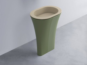 AMLA65-AV+AMPILO-AV+AMCOLO-AG Раковина Amedeo Ovale отдельностоящая cielo Enjoy + Amedeo