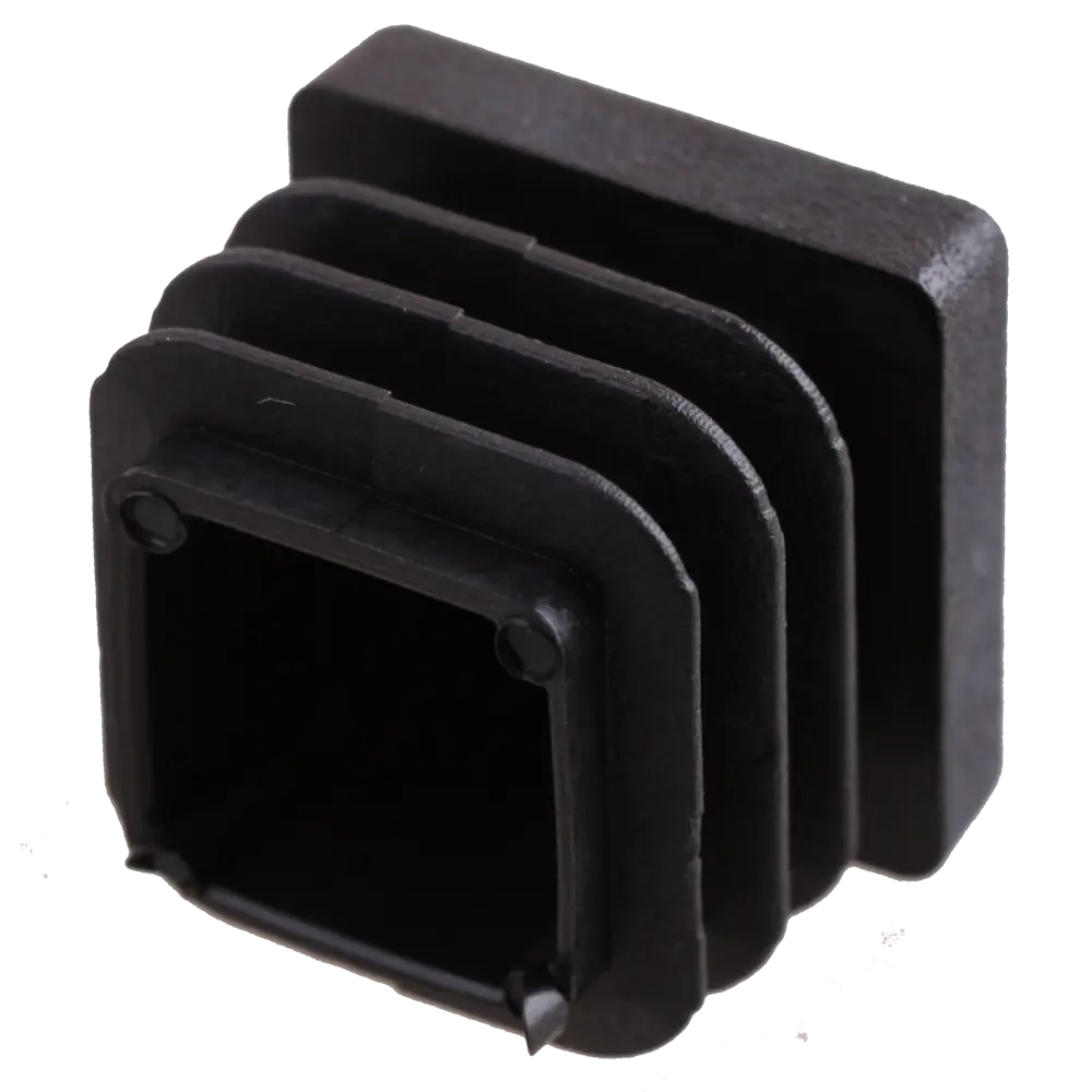 Заглушка квадратная для трубы Лофт пластик 20x20 мм черная Santreyd STLM-2176842 - Вид №1