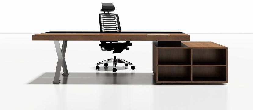 Tuna Ofis Рабочий стол со встроенной полкой Sura sun-id-1510874 - Вид №1