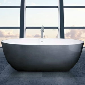 Ванна отдельностоящая Stone One Brushed Steel