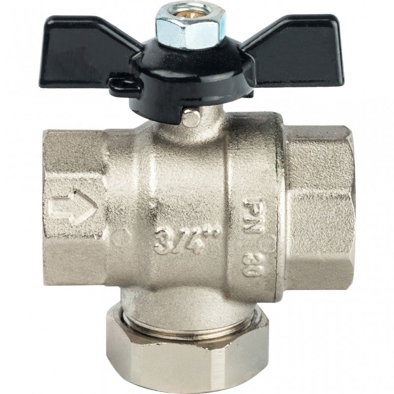 Кран шаровый STOUT ВВ 3/4" с фильтром, бабочка SVF0002000020 - Вид №2