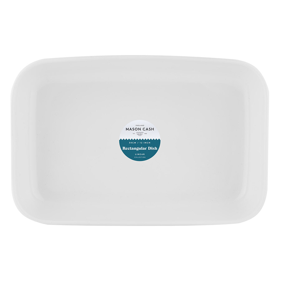 2002.136 Блюдо для запекания linear, 20х30 см, белое Mason Cash  - Вид №3