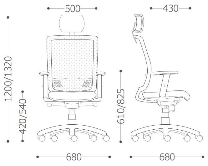 VAGHI Офисное кресло на колесиках Bursa rete evo sun-id-1499499 - Вид №7