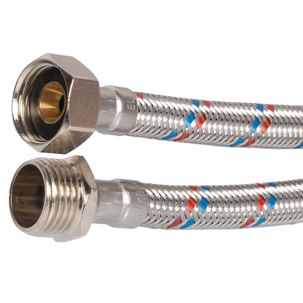 Гибкая подводка для воды ELKA 1/2" 30 см (наружная-внутренняя резьба) 89396281 STLM-1569162 - Вид №1