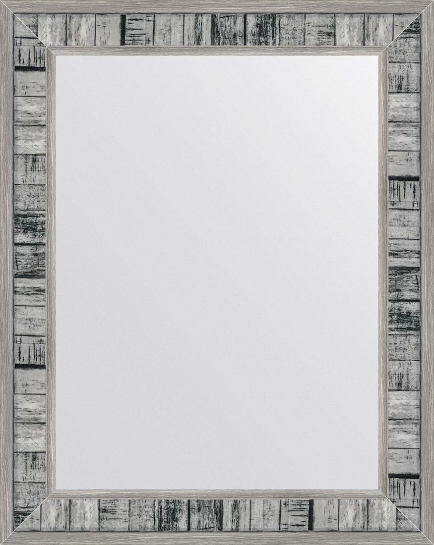 BY 7603 Зеркало в багетной раме - состаренное дерево 50 mm EVOFORM Definite