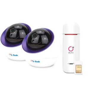 91418784 Комплект видеонаблюдения 4G Ps-Link TE202-4G 2 умные камеры для помещения 2 Мп STLM-1106081