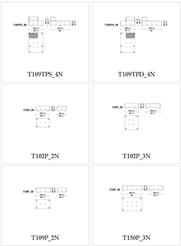 B&B Italia Модульный угловой диван из ткани Tufty-too sun-id-1506777 - Вид №8
