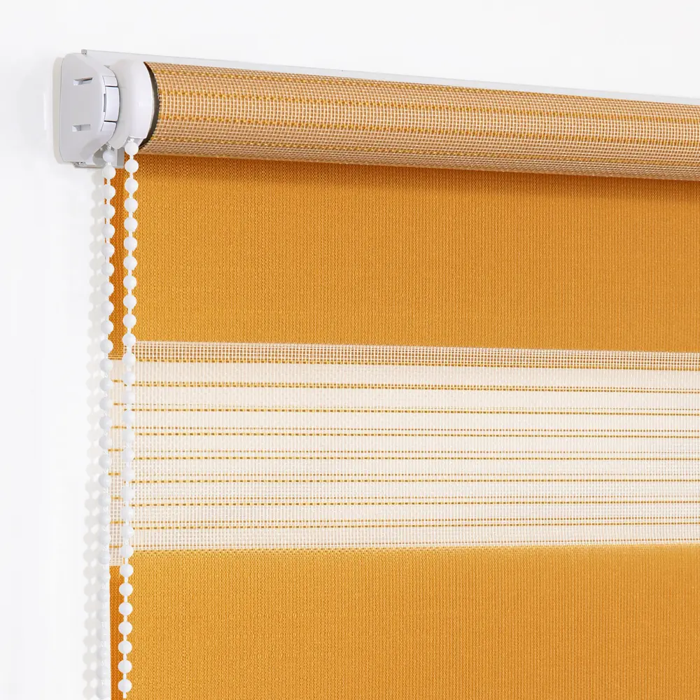 Штора рулонная день-ночь Мелоди 140x190 см охра MIAMOZA STLM-2083300 - Вид №1