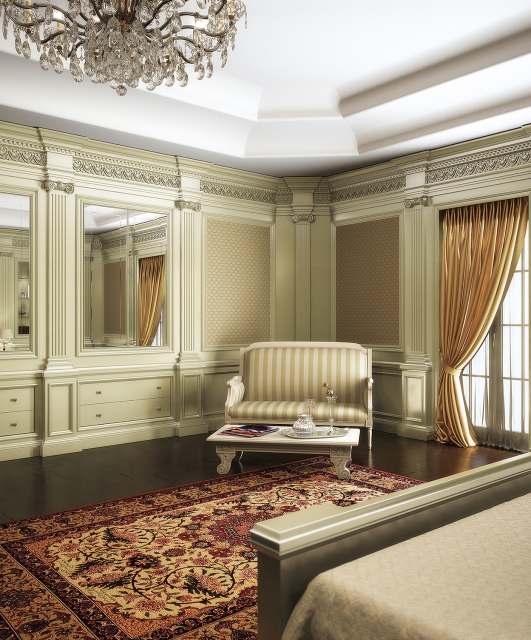 Whitehall6 Tifernoit Зеленые лакированные буазери Whitehall Soggiorno  - Вид №2