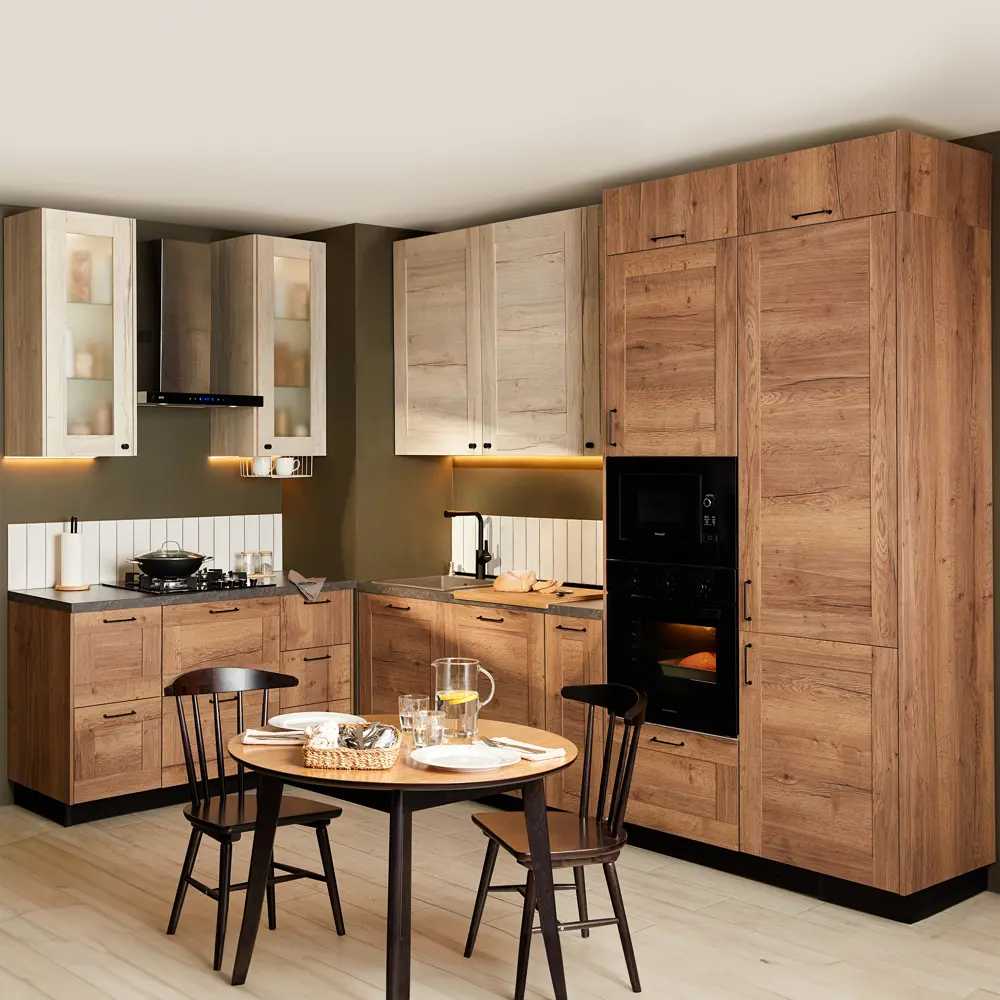 Фасад кухонного шкафа Рошаль 59.7x76.5 см KONSENSA ЛДСП цвет темное дерево STLM-2109247 - Вид №8