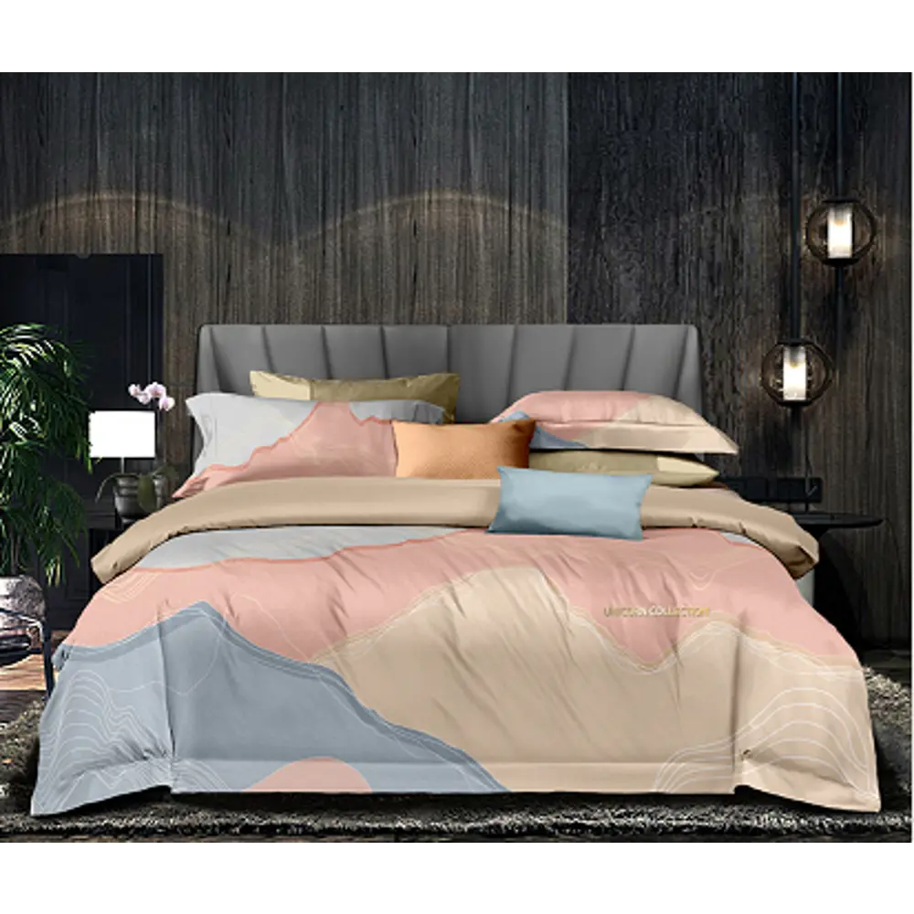 Комплект постельного белья Eclair Ариозо двуспальный сатин разноцветный STLM-2021637