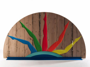 Деревянная перегородка из брикколы