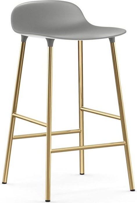 1400925 Barstool 65 cm Brass Grey Normann Copenhagen Form