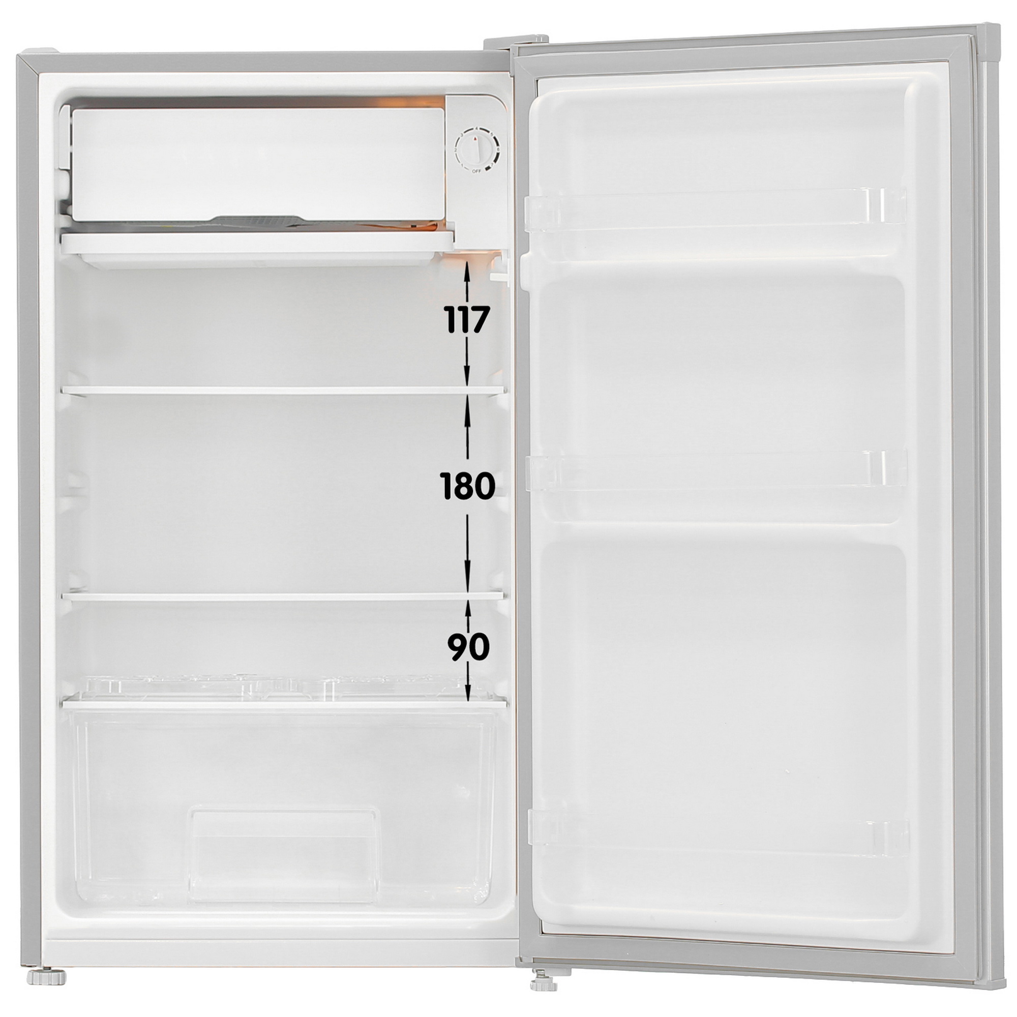 5095271 Холодильник компактный   Aceline S201AMG серебристый STDN-0095748 - Вид №1