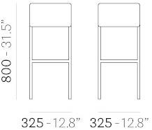 Pedrali Табурет из фанеры Cube 1401 - Вид №10