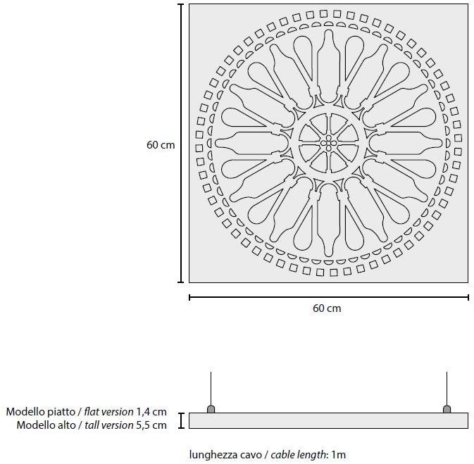 Ledevò Светодиодный подвесной светильник из алюминия Gothic sun-id-1489272 - Вид №1