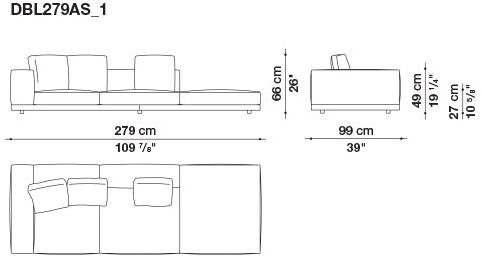 B&B Italia Кожаный диван Dock sun-id-1441060 - Вид №162