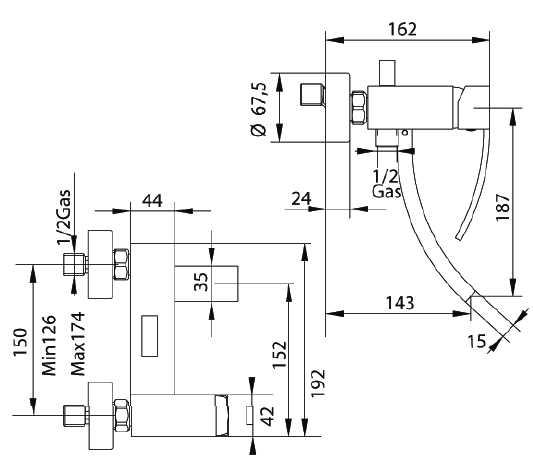 775320SNSF Смеситель Bandini Seta Santreyd - Вид №1