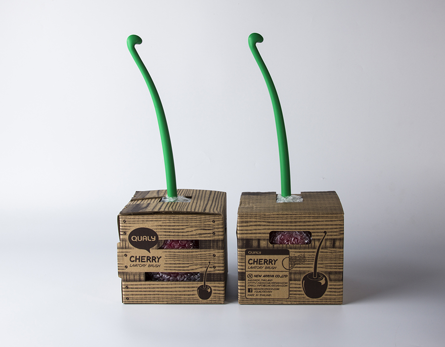 QL10120-RD Ёршик туалетный cherry Qualy  - Вид №7