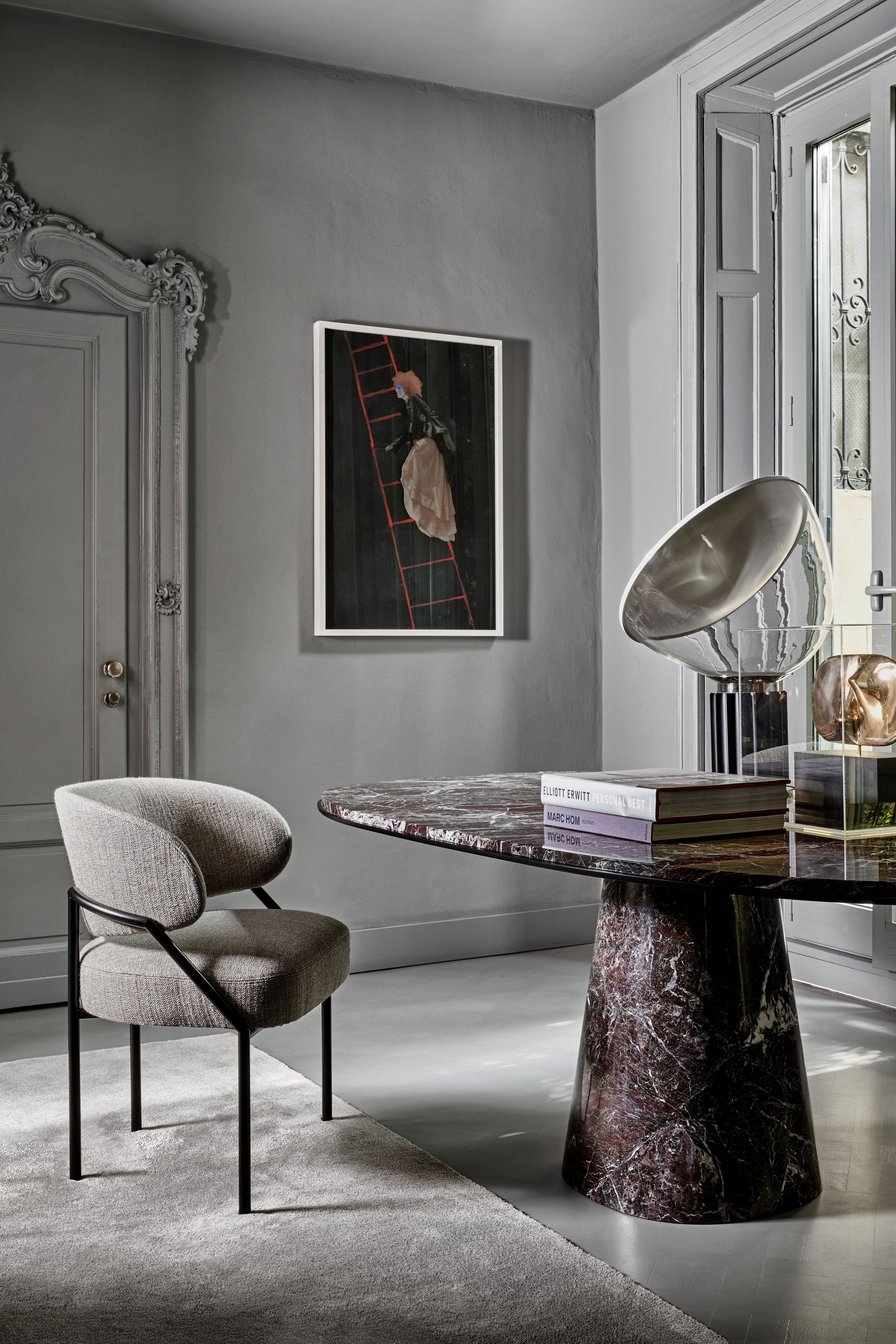 Круглый обеденный стол из натурального камня Meridiani OWEN ARCH-00038315 - Вид №7