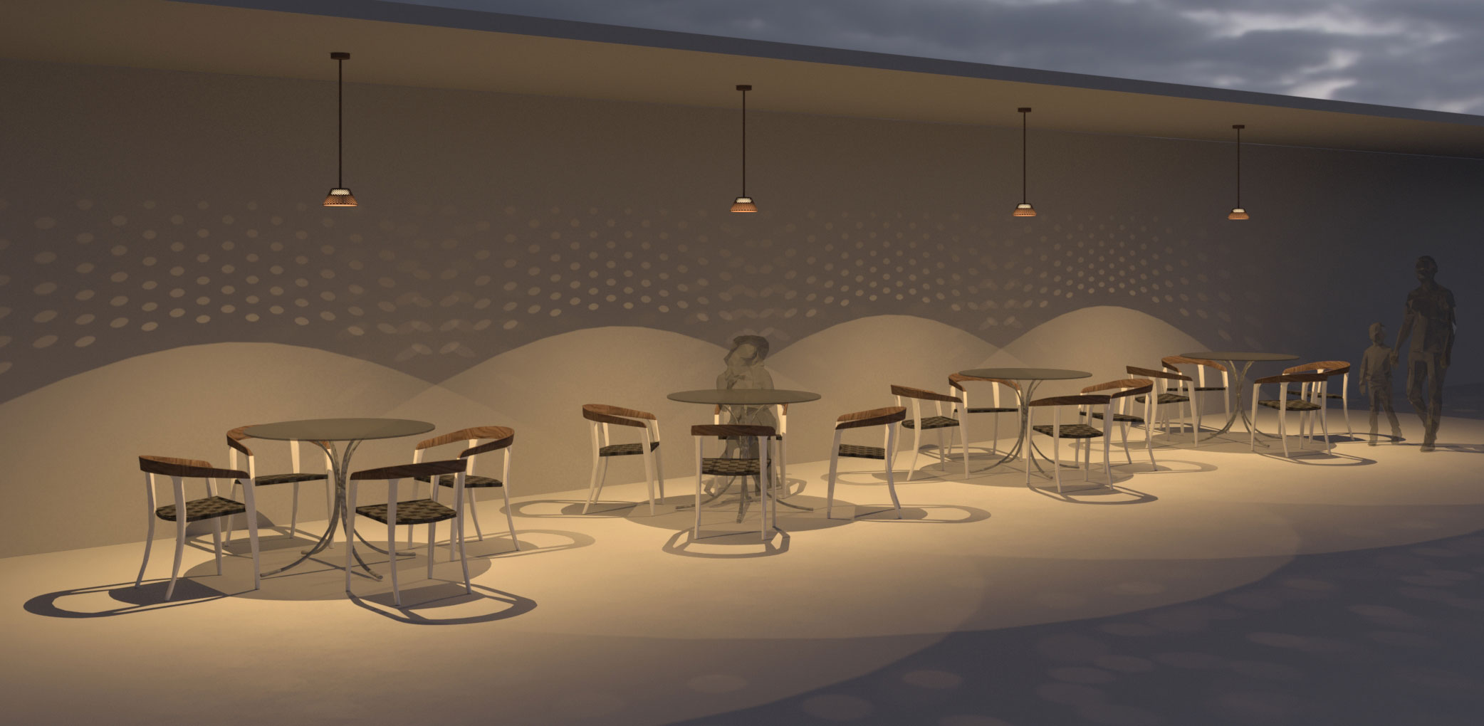 3270216 Потолочный светильник Platek MESH Soffitto  MESH h. 880 mm - LED 3000K 87°  - Вид №5