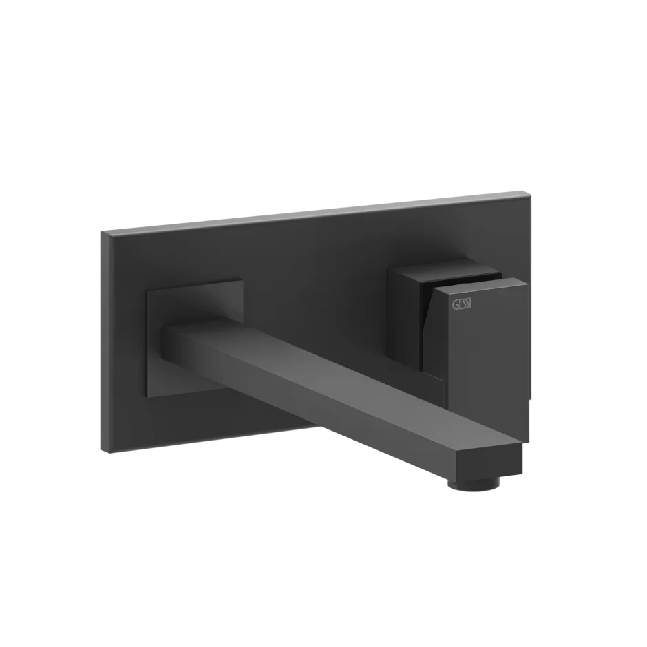 Смеситель для умывальника 44838 299 Gessi Rettangolo МАТОВО-ЧЕРНЫЙ 44838299