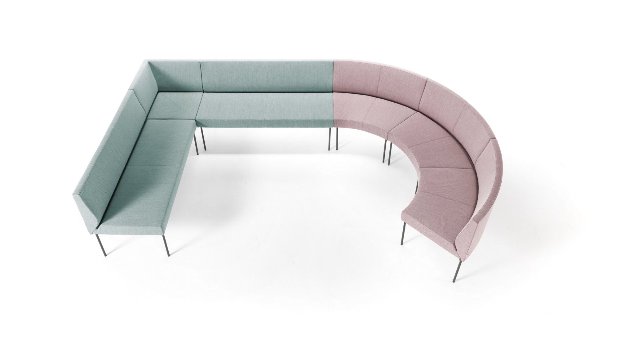 Модульная скамья из ткани со спинкой SITIA Laguna ARCH-00146120 - Вид №49