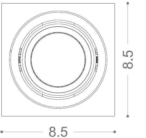 PURALUCE Квадратный регулируемый светодиодный прожектор sun-id-1456851 - Вид №1