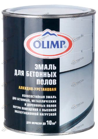 Эмаль Олимп для бетонных полов 2,7л серая 5892