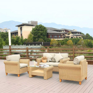 AFM-4018A Beige Комплект мебели с диваном Afina