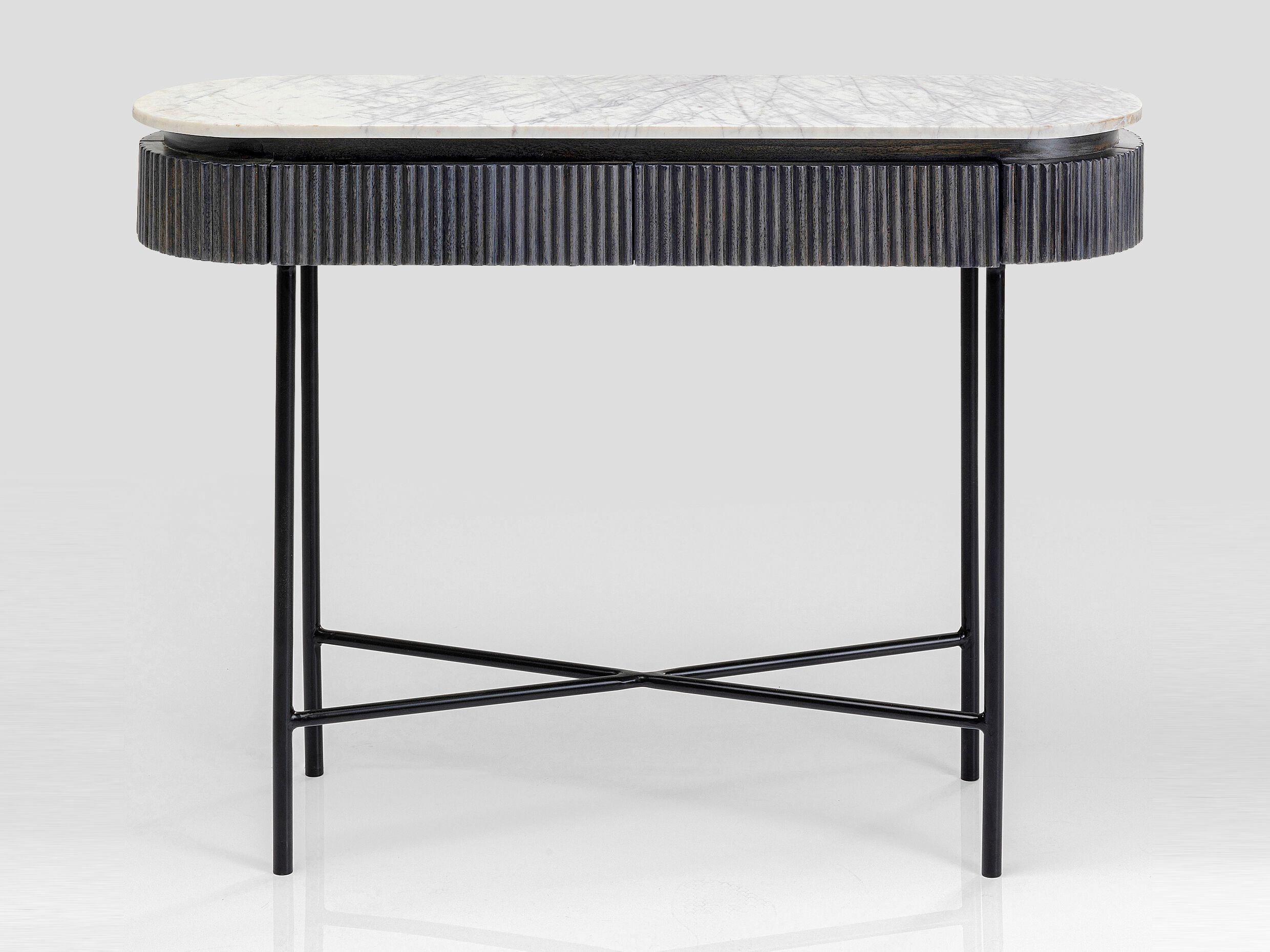 Мраморная овальная консоль с ящиками KARE Design Glenn ARCH-00121262