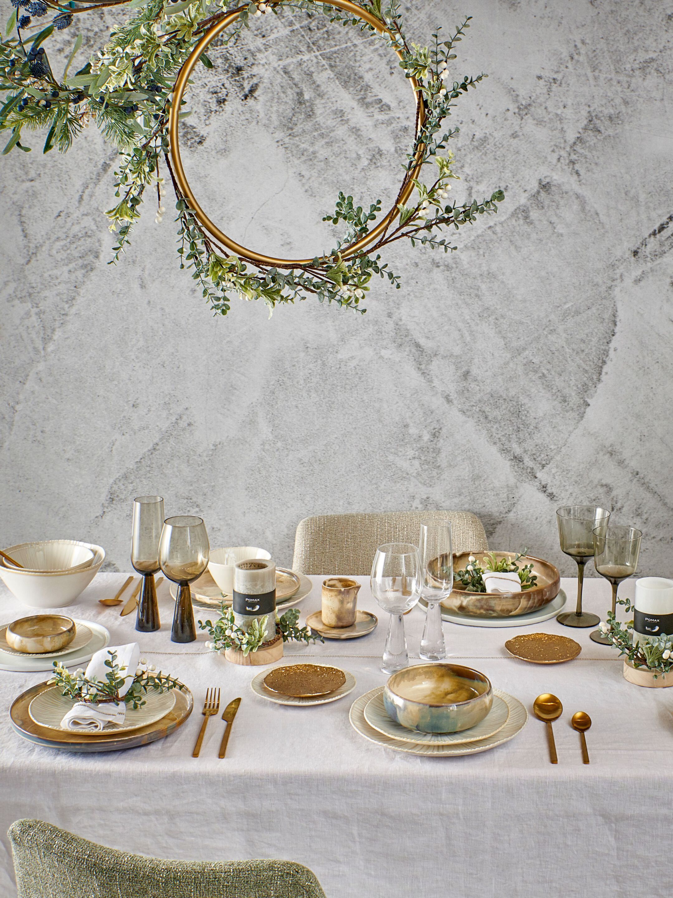 Фарфоровая круглая десертная тарелка POMAX Mysa ARCH-00151584 - Вид №2