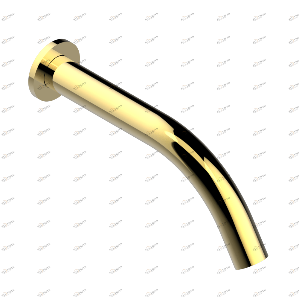 G5D-22G Излив для ванны встраиваемый в стену - ГОЛИАФ Thg-paris Anoa с чёрными роговыми вставками Золото G5D 22G CAT.F