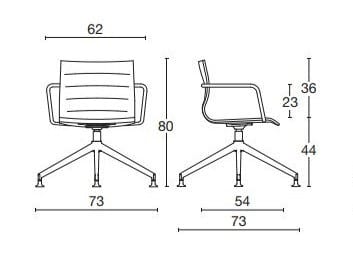 Тканевый стул для зала ожидания Diemme ARCH-00110277 - Вид №4