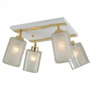 Спот потолочный на 4 лампы белый "Прима" CL160142 CITILUX ПРИМА ЗОЛОТО 00-3923838 Белый