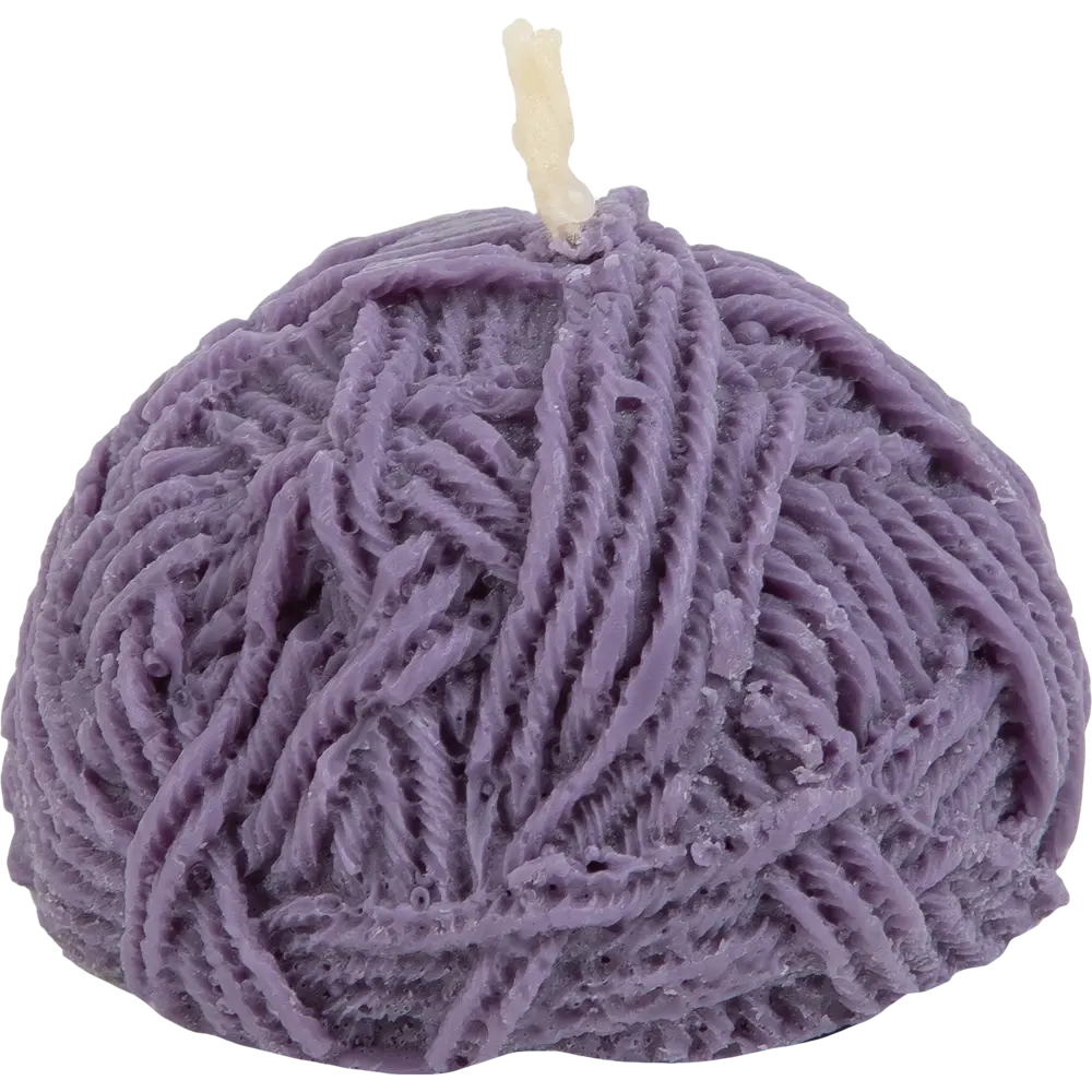 Свеча формовая Полуклубочек с нитками цвет мультиколор 5 см Santreyd STLM-2190680