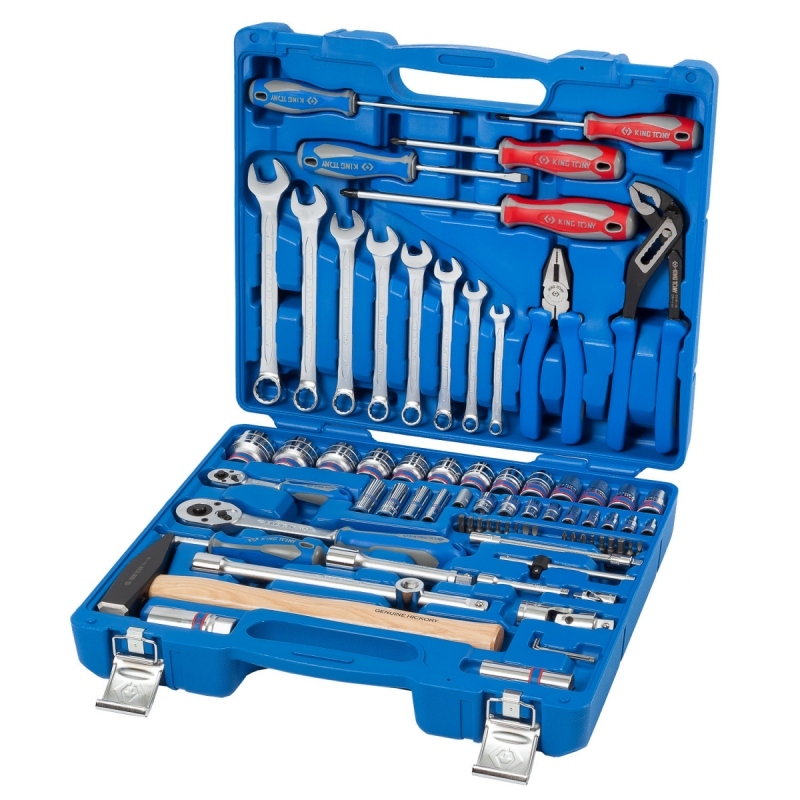 KING TONY Набор инструментов универсальный, 77 предметов Верстакофф 7577MR