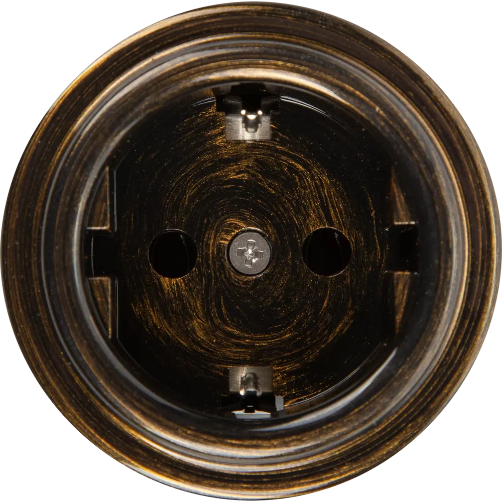 84229456 Розетка Electraline с заземлением цвет бронза STLM-0047248