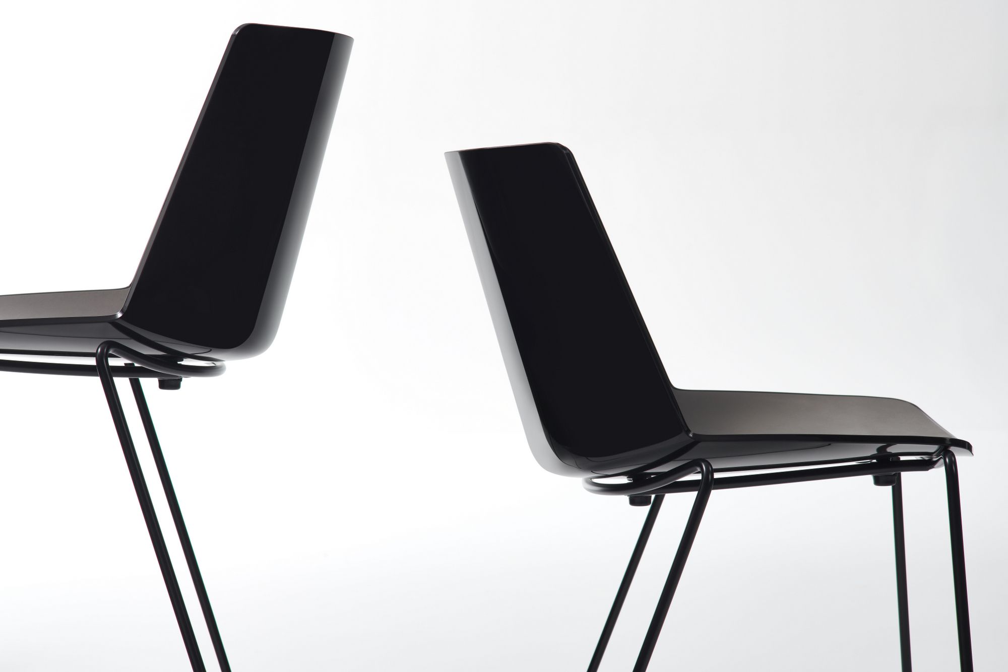 Табурет из полипропилена со спинкой MDF Italia Aïku ARCH-00091839 - Вид №3