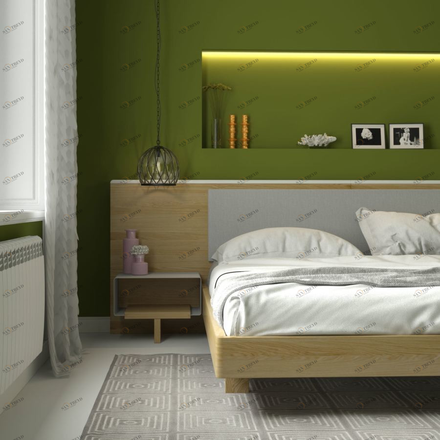 Комплект для спальни TESLA-А, мягкий BraginDesign BR0204МББ