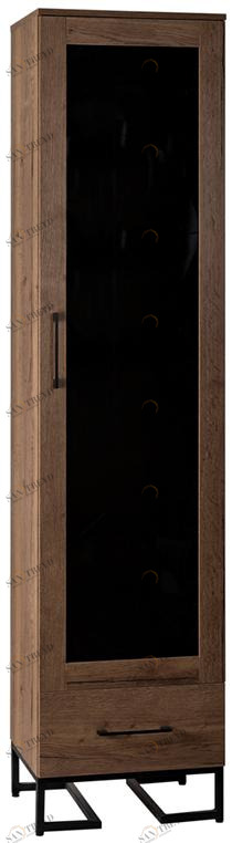 2514 Шкаф витрина Loft Дуб Табак R-HOME 40092925H_Табак