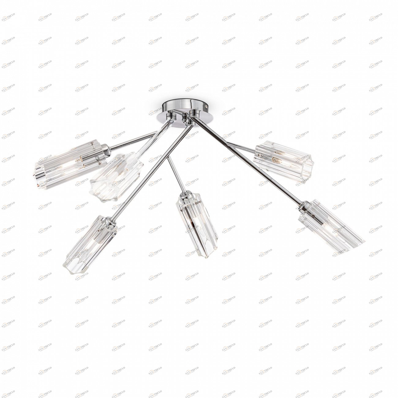 Светильник потолочный на 6 ламп хром Alma FR5097CL-06CH FREYA MODERN 00-3957017 Хром