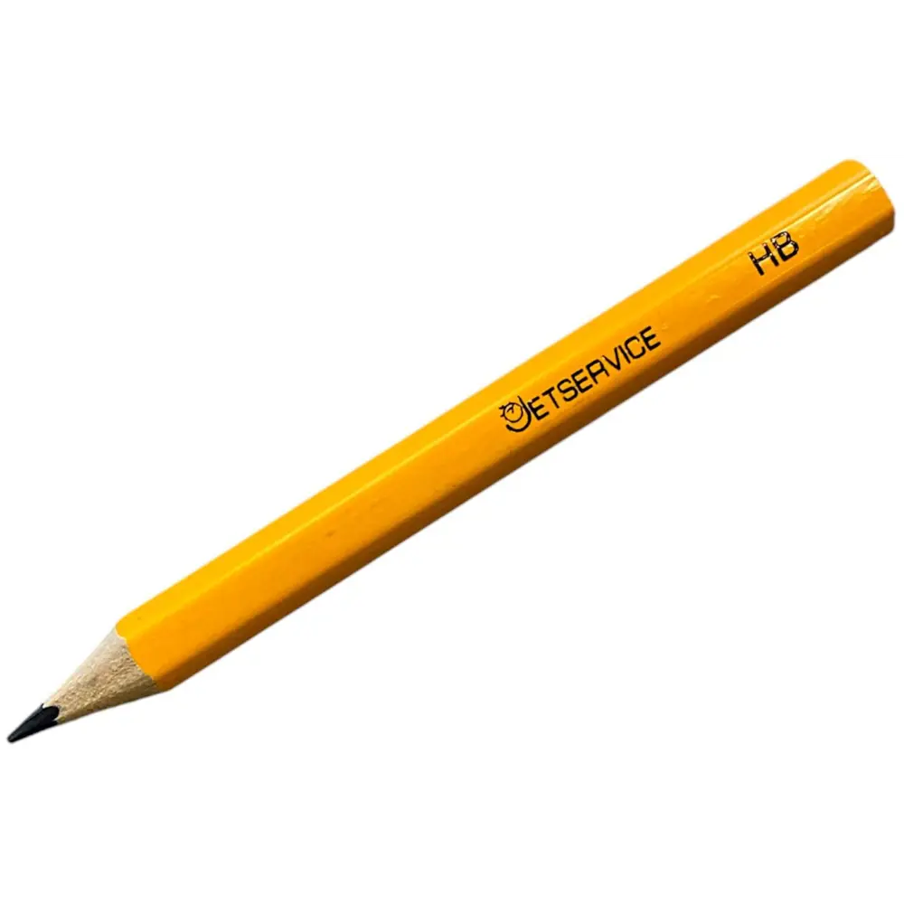 Карандаш Jetservice Мини 3012-9 черный, 12 шт. - профессиональный разметочный инструмент 89403470 STLM-1498571