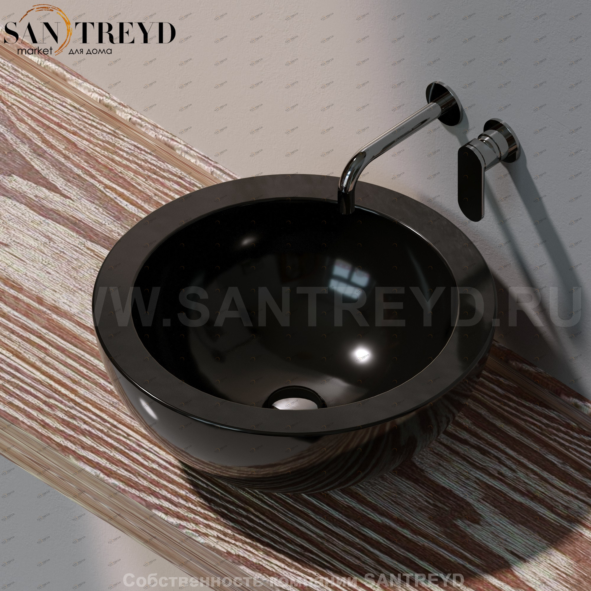 FN50L9017 Накладная раковина на столешницу  круглая Ceramica Flaminia Fonte