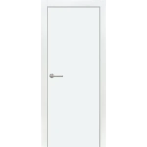 Комплект двери глухая 80x200 см финиш-бумага цвет белый с добором 150 мм