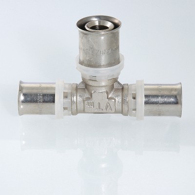 VTm.231.N.262026 Пресс-фитинг – тройник Valtec 26 х 20 х 26 мм  - Вид №8
